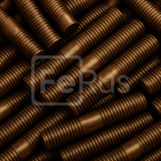 Шпилька бронзовая М16 шаг резьбы 1,5 мм БрАМц9-2 ГОСТ 1759.0-87