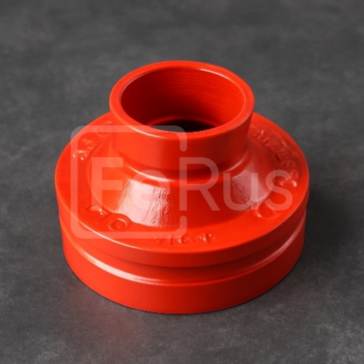 Переход концентрический под муфту грувлок ковкий чугун ДУ 100x40 (ДН 114x48) 4x11/2