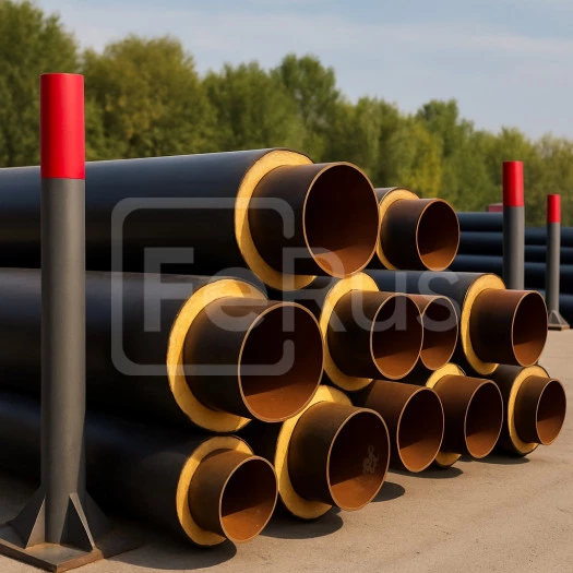 Труба ППУ полиэтиленовая оболочка 1100х920х10 мм 17ГС-1 ГОСТ 30732-2006